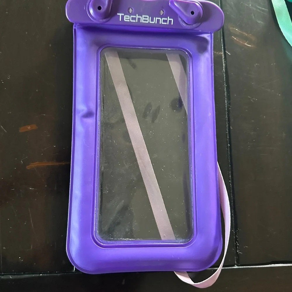 Waterproof Phone Pouch - Purple and Green